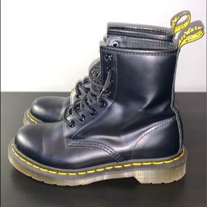 Black Doc Martens Leather Boots